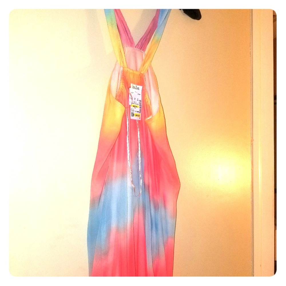 Rainbow Pastel Sun Dress
